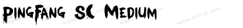 PingFang SC Medium字体转换
